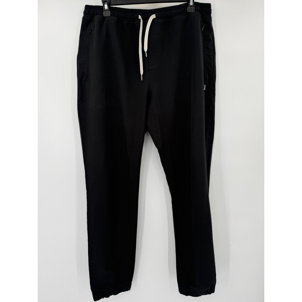 Vuori Jogger Pants Men XL Black Performance Athletic Recycled V417